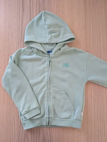Gilet zippé vert pâle Okaïdi
