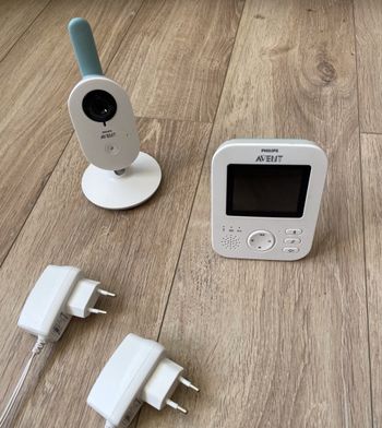 Babyphone Philips Avent (écoute bébé vidéo). Bleu.