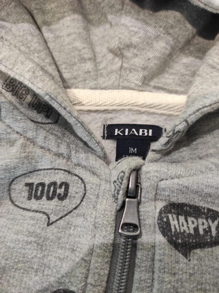 Gilet Zippé Kiabi 1 mois - photo numéro 2
