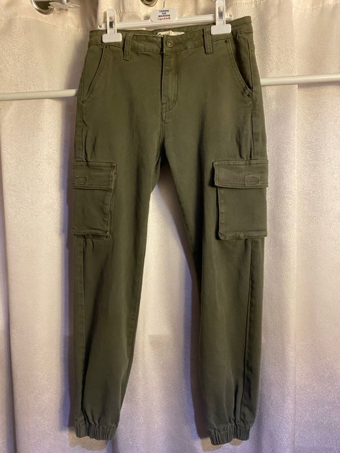 Jeans cargo kaki 38 /M Marivy - photo numéro 3