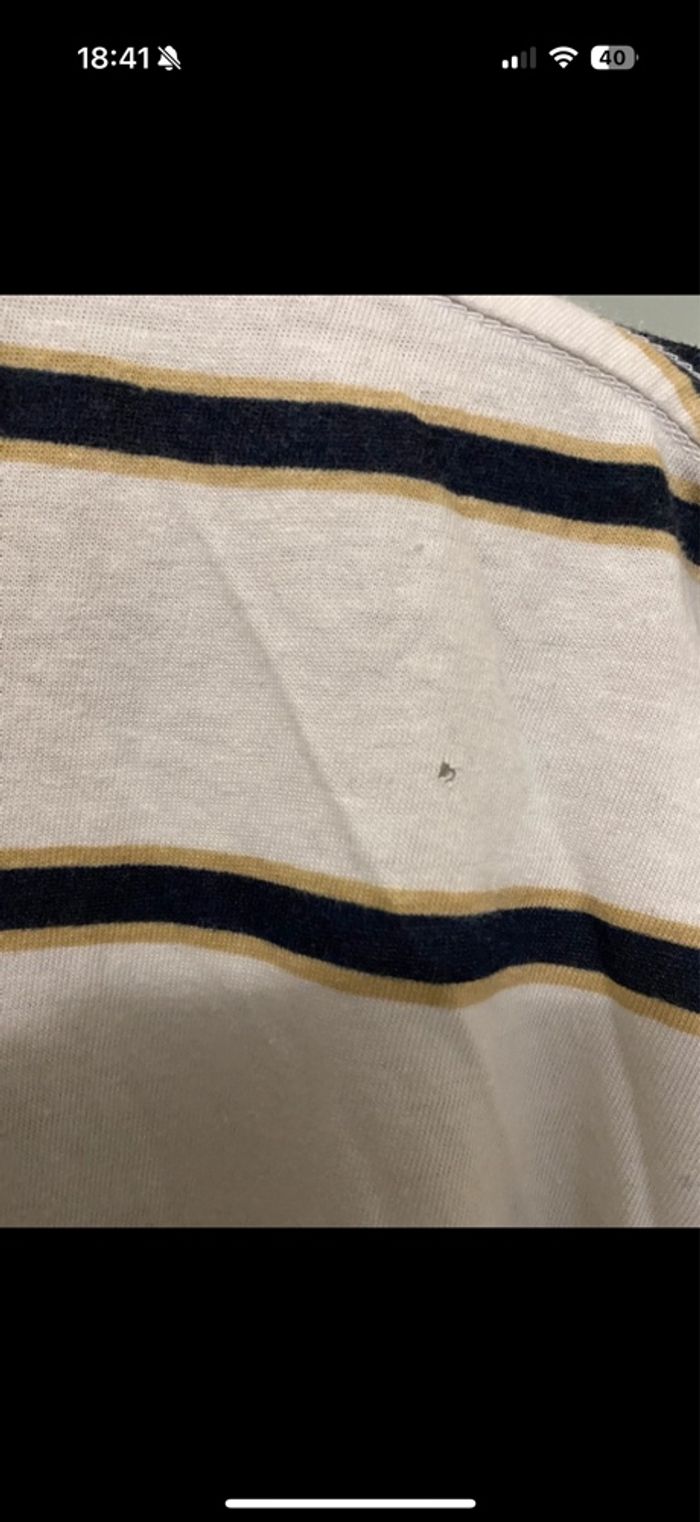 Pull fin rayé homme Hollister XL - photo numéro 4