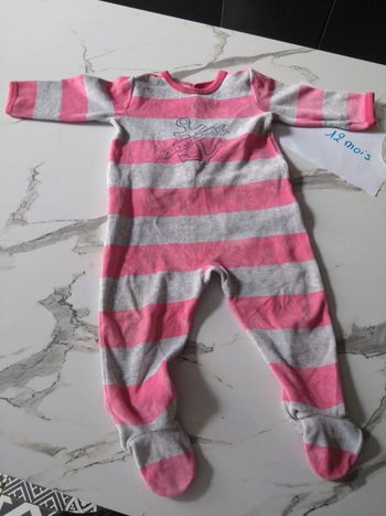 Pyjama fille petit bateau 12 mois