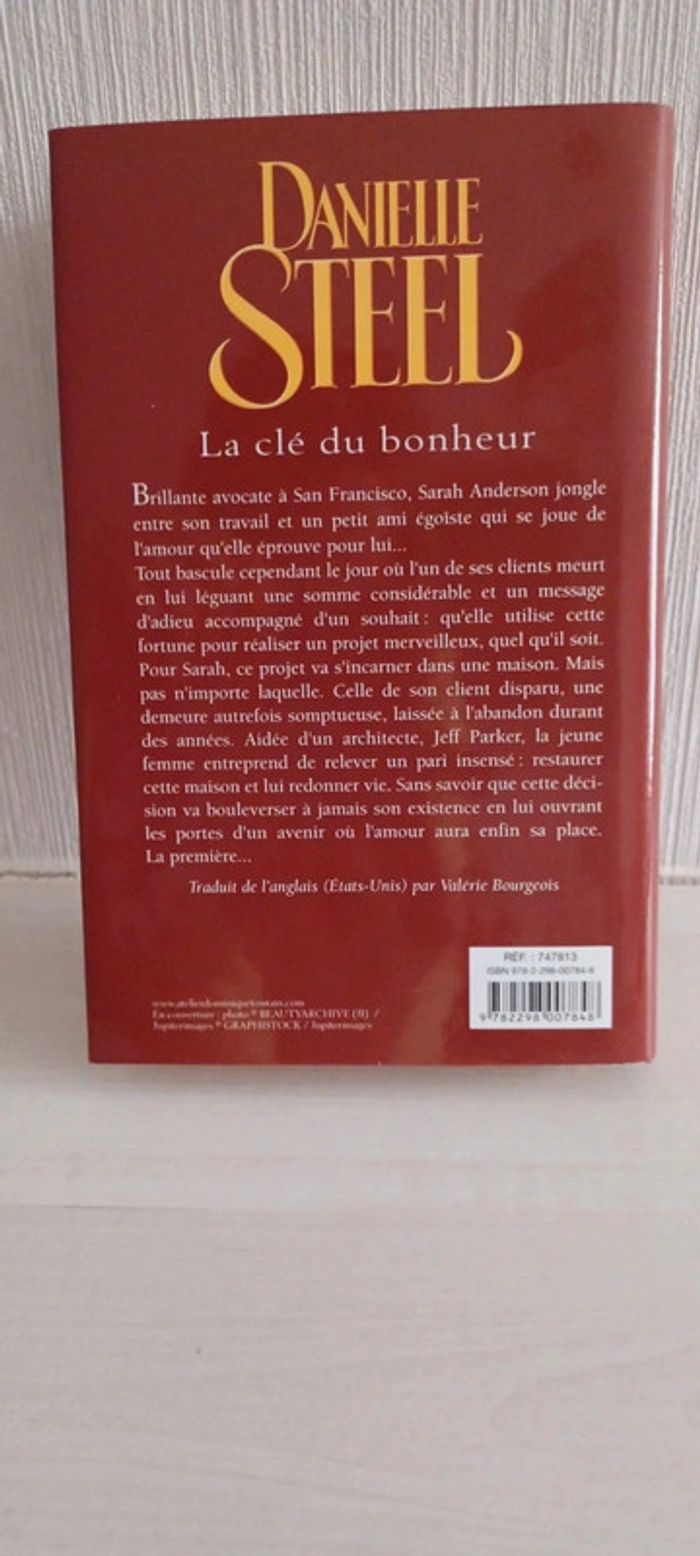 Livre/roman "La clé du bonheur" de Danielle Steel - photo numéro 4