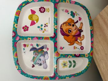 assiette compartiments enfant pat patrouille 