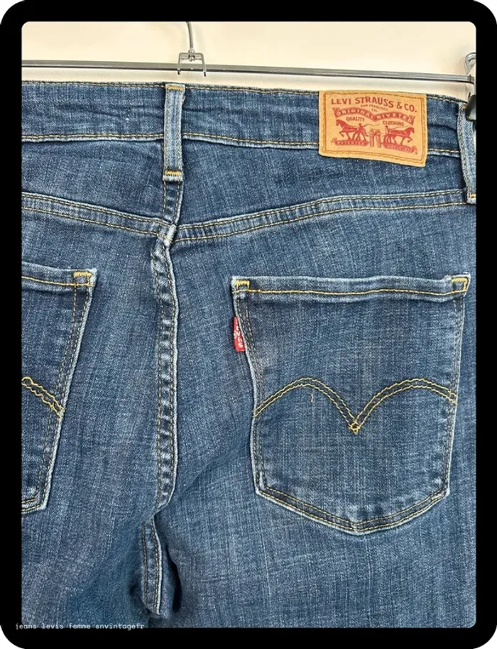 Jean Levi's Femme 721 High Rise Skinny Marine | Taille W29 L30 FR38 | BP143 - photo numéro 9