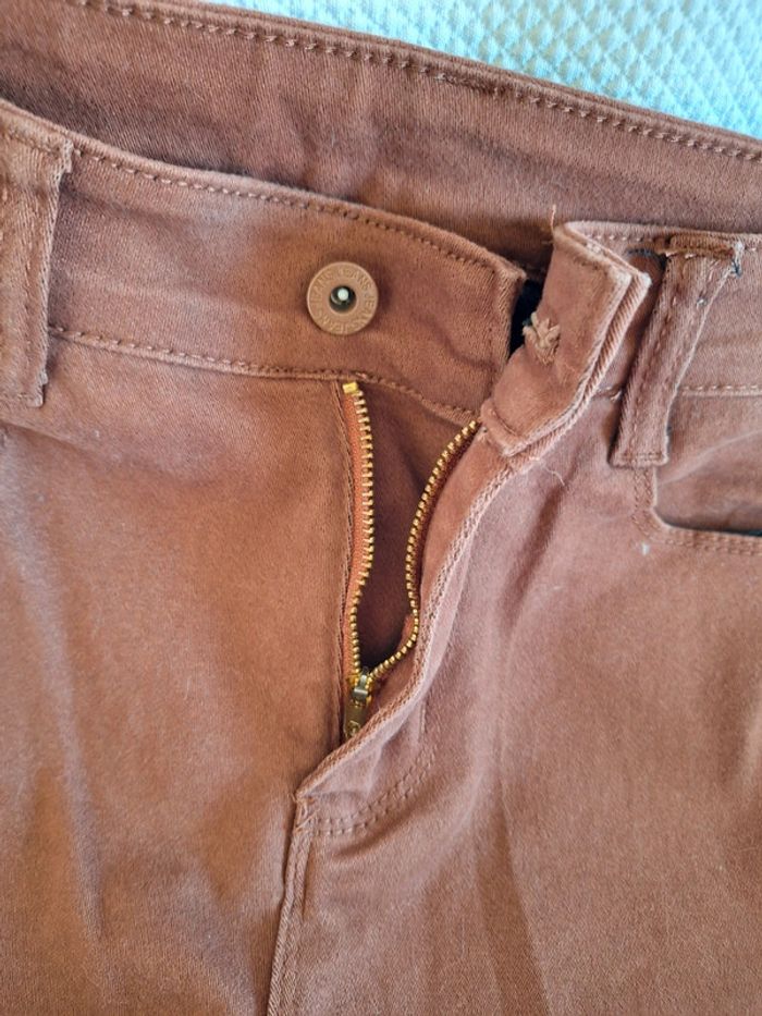 Pantalon femme taille 36 couleur marron/Rouille - photo numéro 6