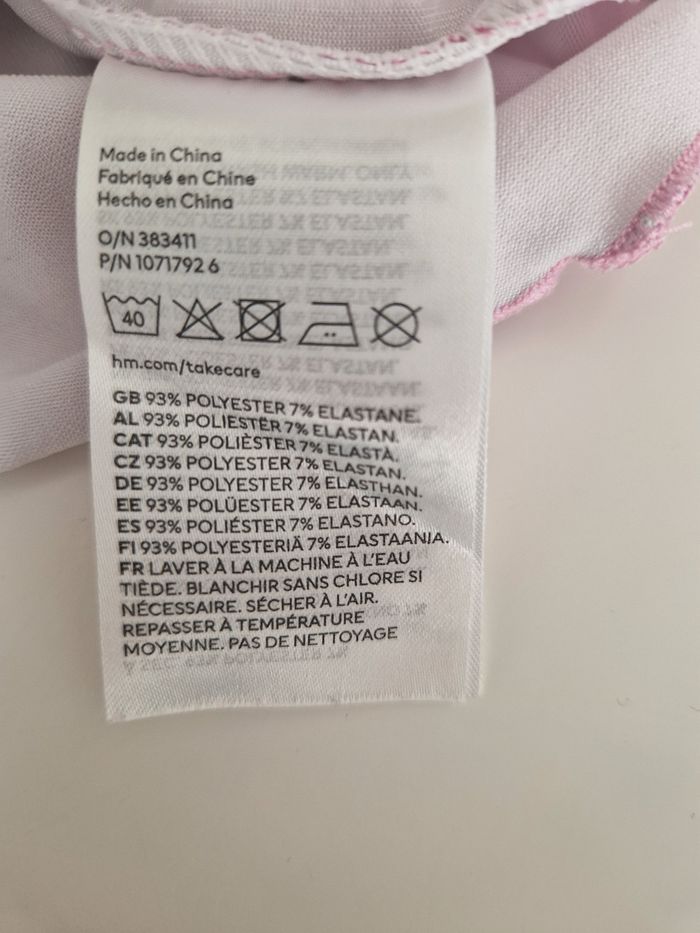 T-shirt manches longues fille 8/10 ans H&M cœur - photo numéro 4