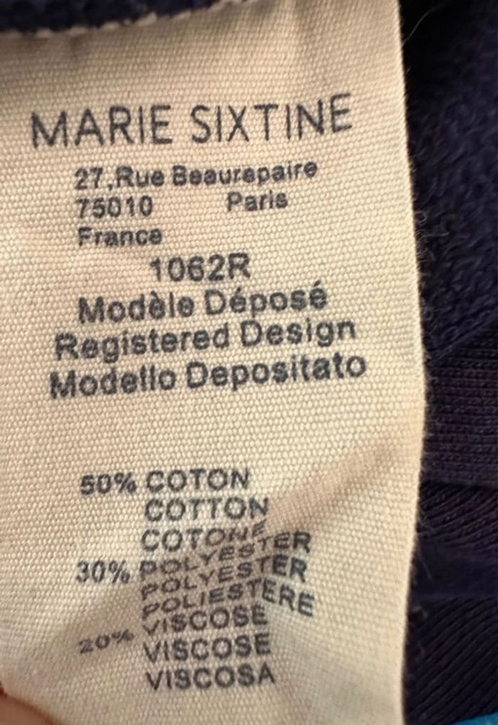 Veste coupe perfecto Marie Sixtine bleu marine taille 34 - photo numéro 9