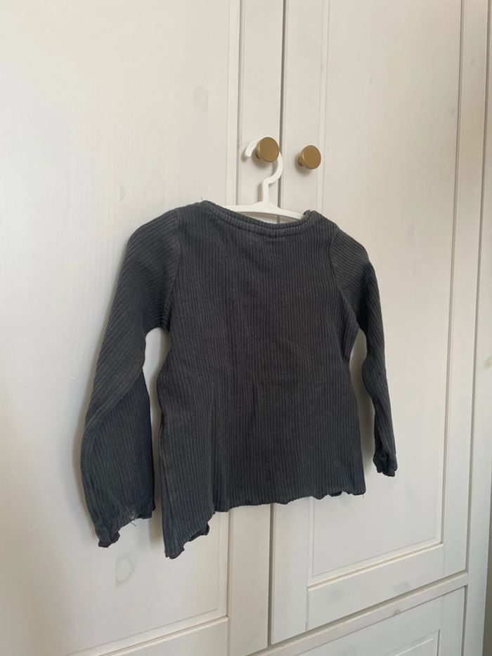 T shirt zara gris 18 24 mois - photo numéro 2