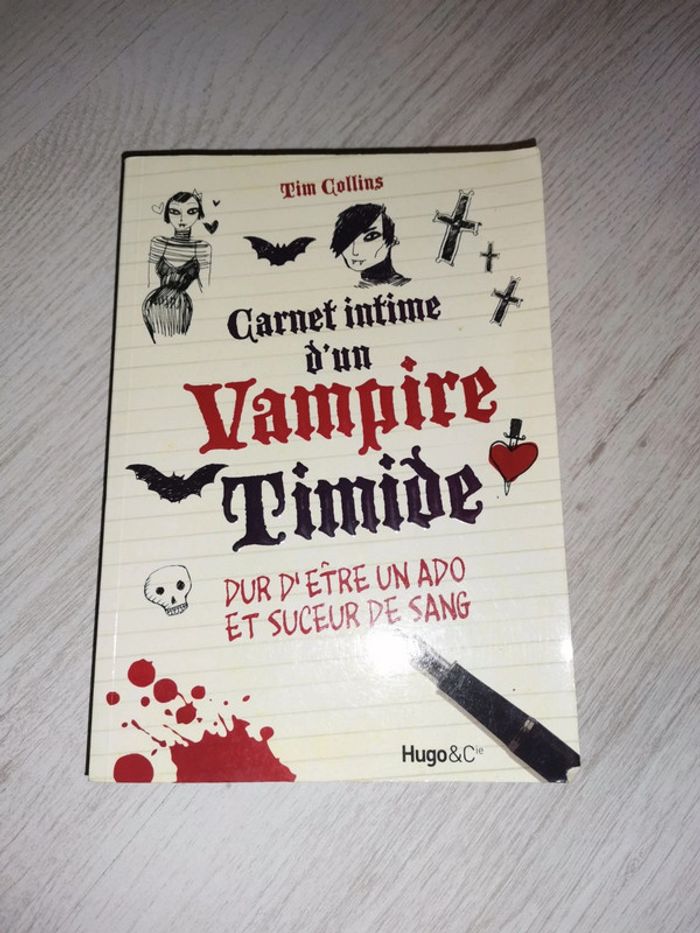 Livre carnet intime d'un vampire timide