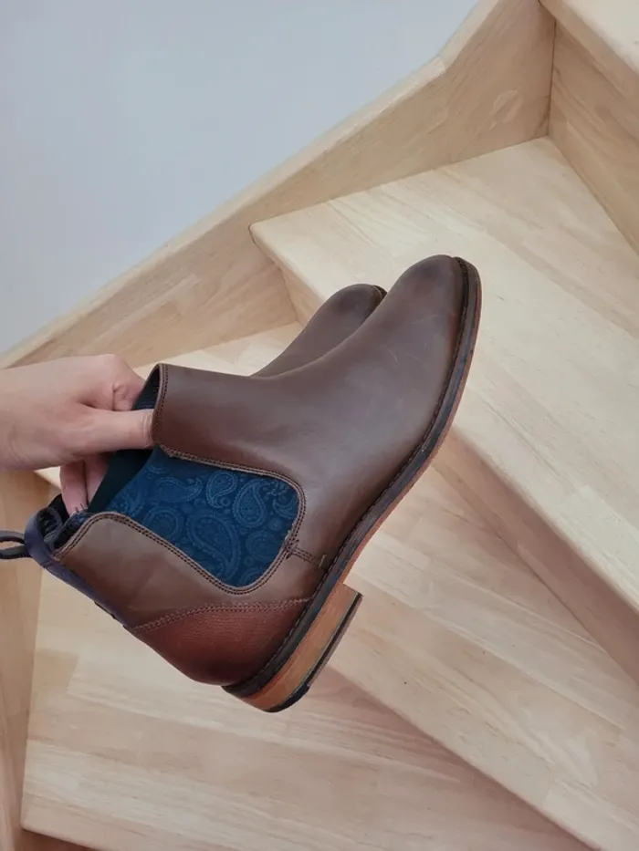 Bottines Chelsea homme en cuir Ted Baker 42 - photo numéro 6