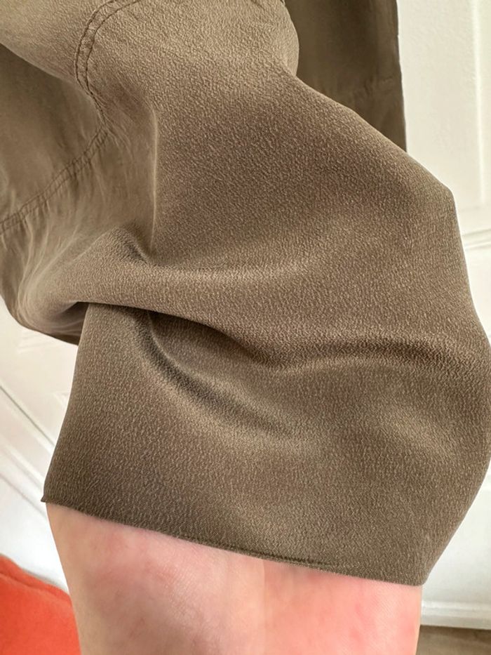 Robe kaki en soie Gérard Darel taille 36 - photo numéro 7