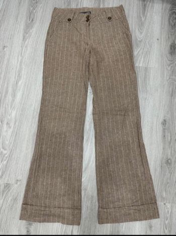 Pantalon beige large taille 34