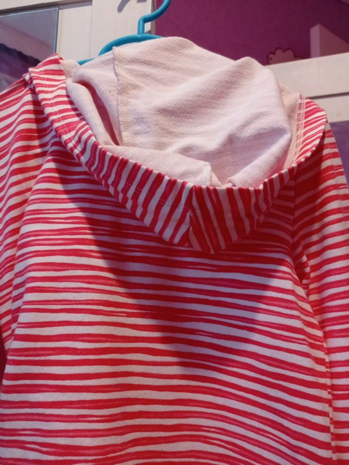 Gilet UCB corail et blanc 10/11 ans - photo numéro 5