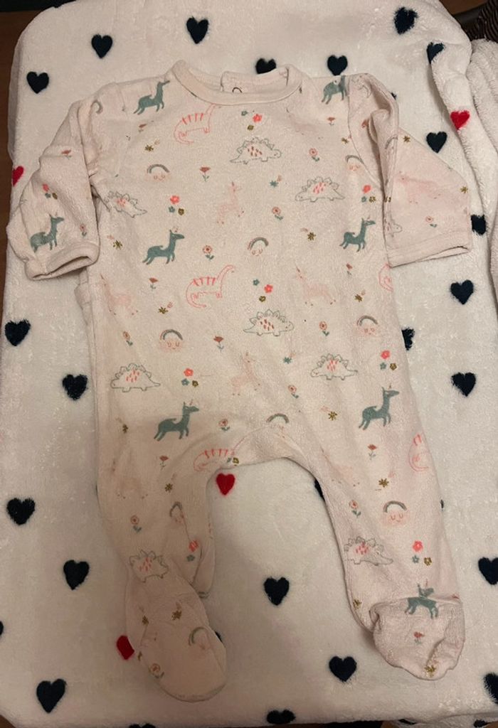 Pyjama velours fille