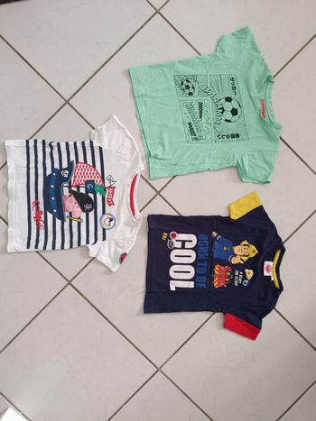 Lot de 3 tee-shirts garçon taille 4 ans