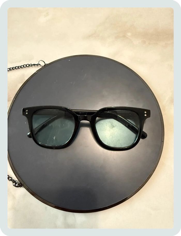Lunette de soleil noir / bleu