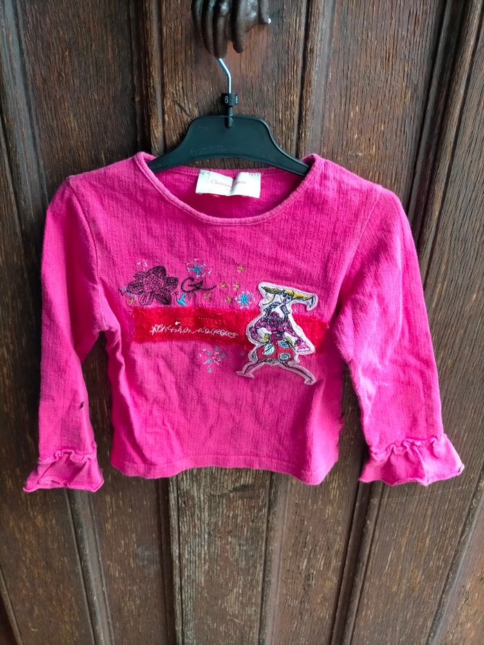 Ravissant tee shirt Christian Lacroix 4 ans