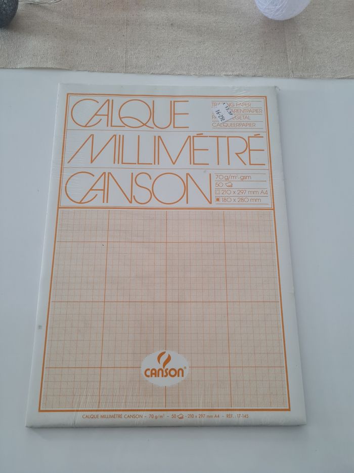 Carnet papier millimétré Neuf