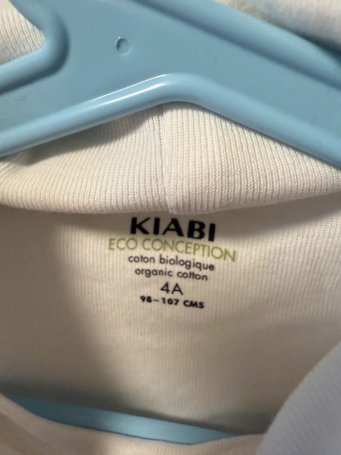 Sous pull blanc Kiabi 4 ans - photo numéro 3