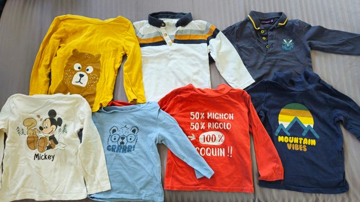 Lot t-shits manches longues taille 24 mois