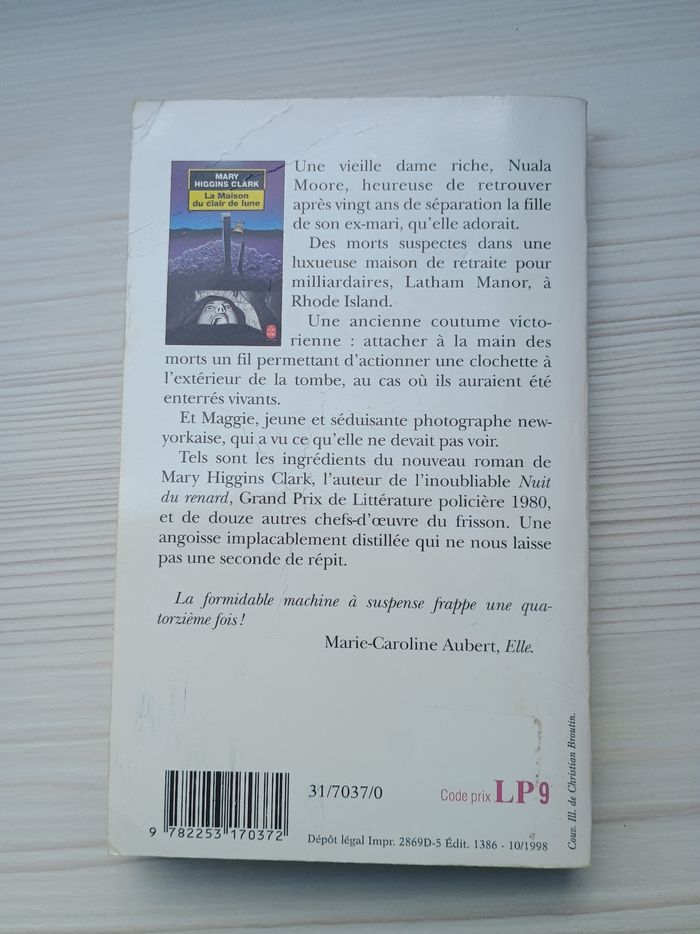 Livre Mary Higgins Clark la maison du clair de lune - photo numéro 3