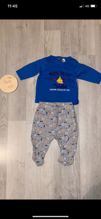 Pyjama léger 2 pièces 3 mois
