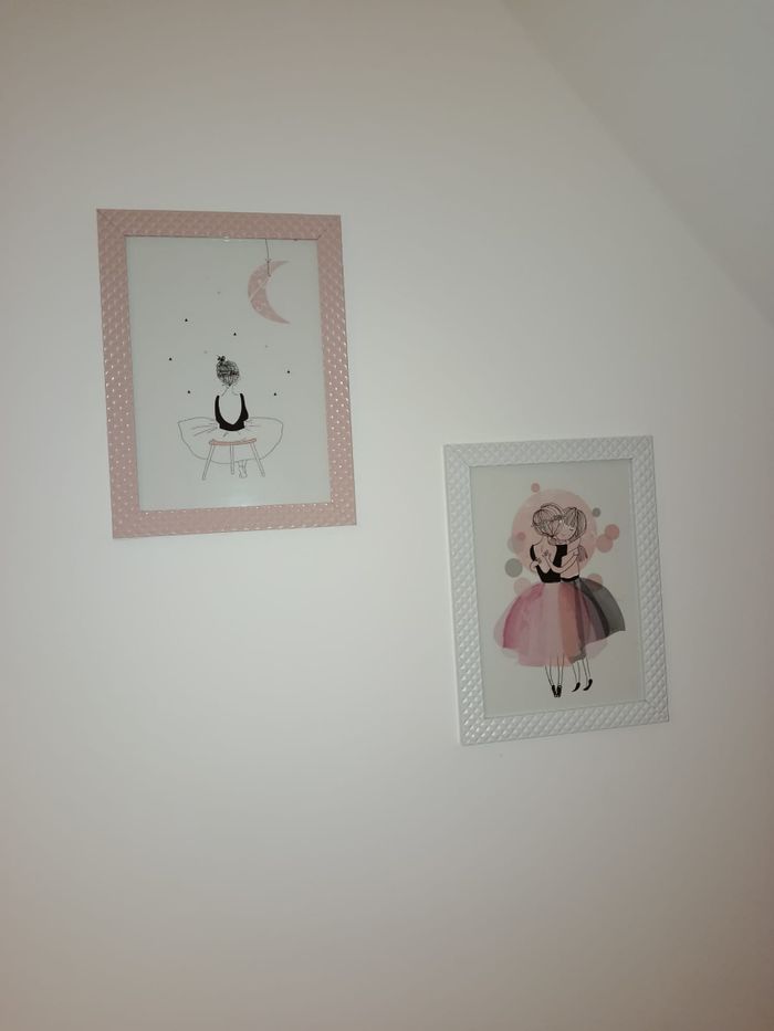 Lot de cadres fille decoration murales chambre fille - photo numéro 3
