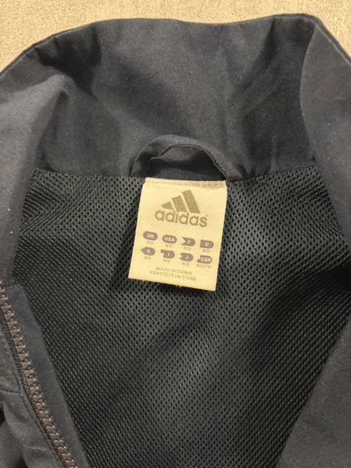 Ensemble de survêtement Adidas Vintage Brodé Bleu marine et gris Taille XS - photo numéro 6