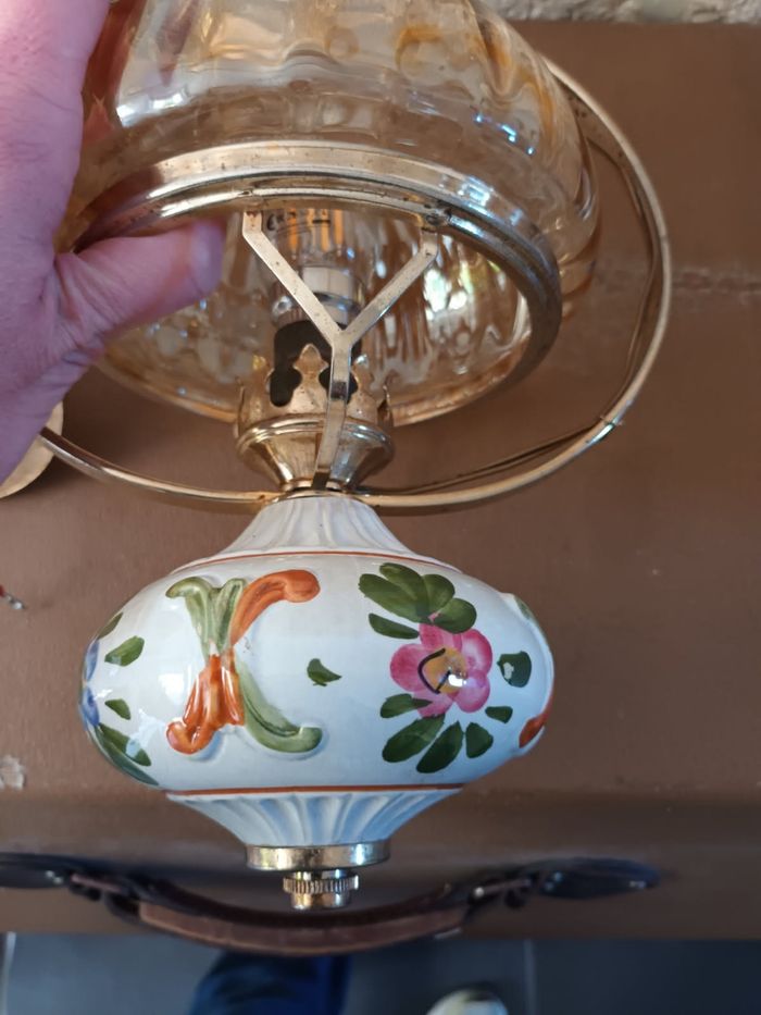 Suspension lustre ancien vintage - photo numéro 10