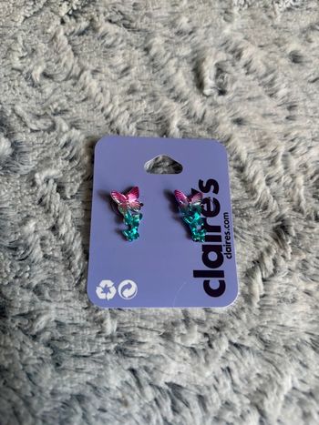 Boucles d’oreilles papillon claire ´s