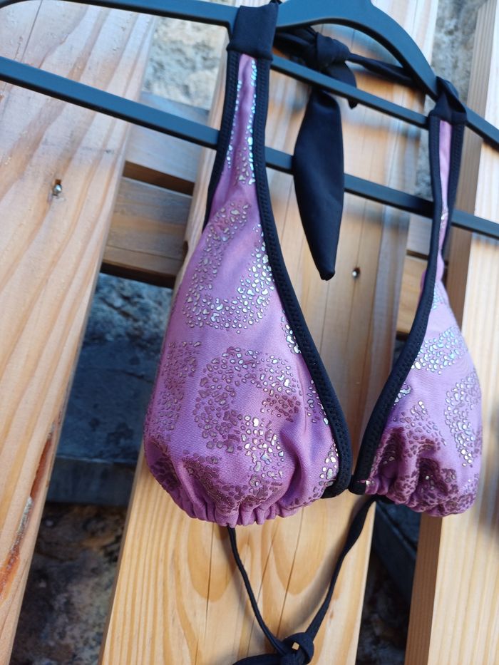 Jolie bikini violet et noir Rae - photo numéro 5