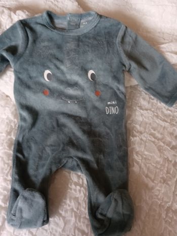 Pyjama bébé velours d'éponge