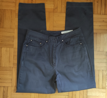 Pantalon droit marine en coton Jocavi taille 38