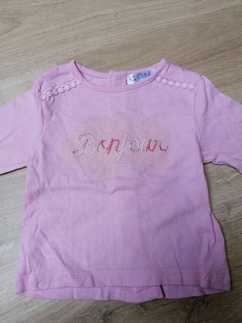 Tee shirt manches longues kitchoun 3mois