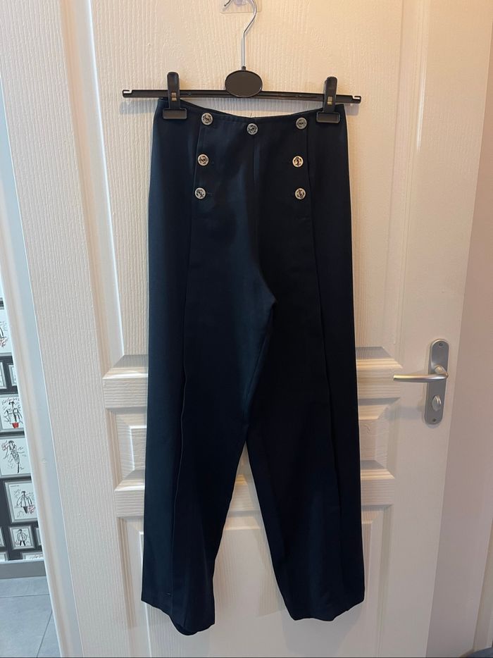 Pantalon large marine Tequila Solo T.36/38