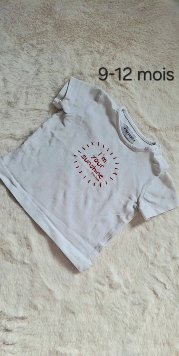 T-shirt P'tit Filou taille 9-12 mois