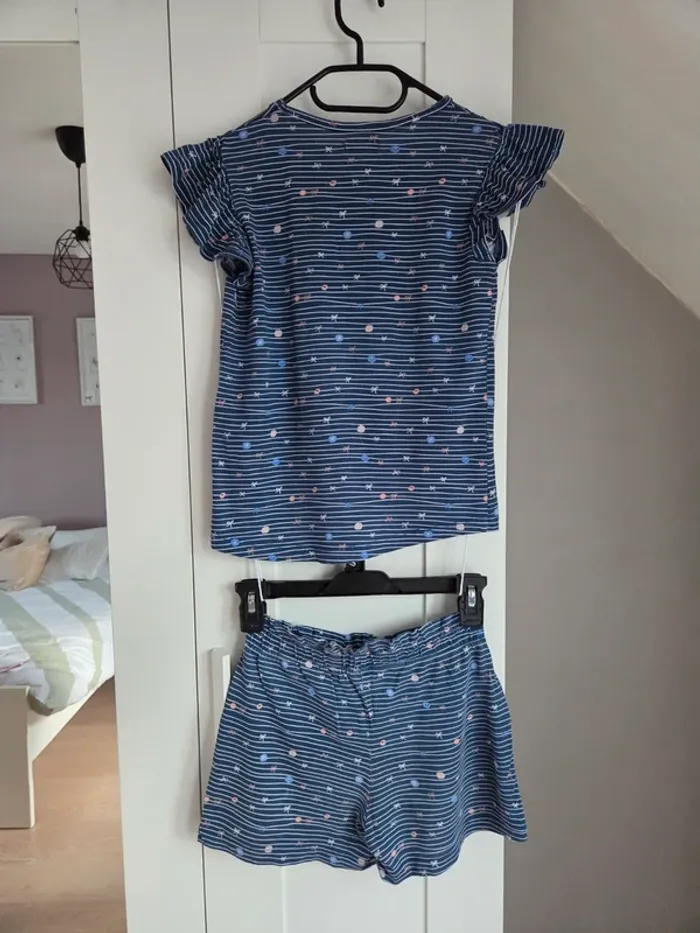 Ensemble short enfant fille taille 10 ans - photo numéro 3