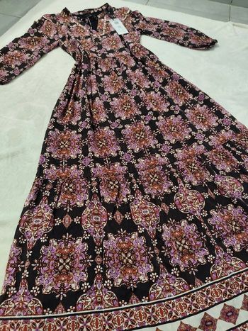 Robe longue bohème IKKS  imprimée – Taille 38 – Neuve avec étiquette