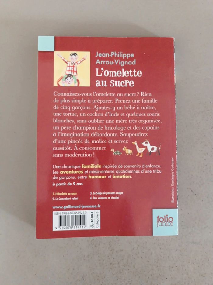 Jean-Philippe Arrou-vignod l'omelette au sucre Folio junior - photo numéro 2