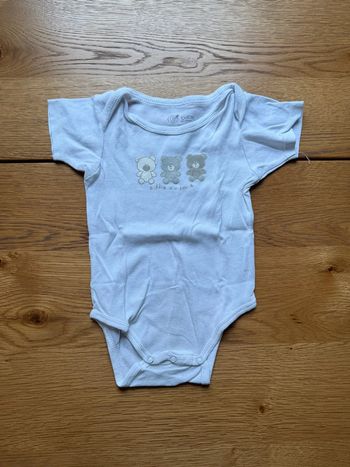 T-shirt Blanc Gemo Bébé 18 Mois Manches Courtes – Très Bon État – Réduction sur Lot