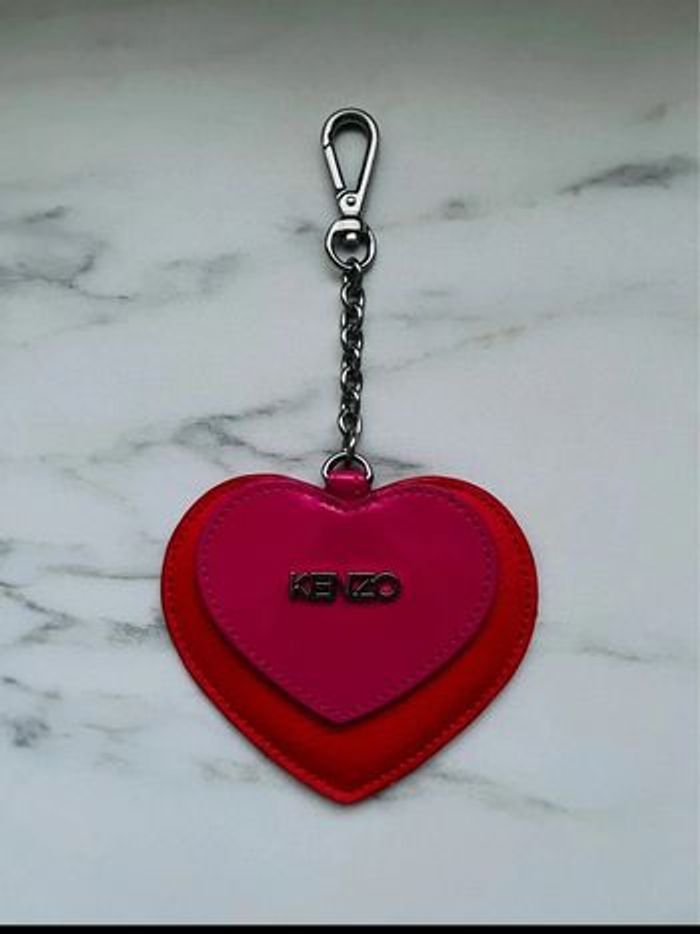 Porte-clés double-coeur Kenzo - photo numéro 1