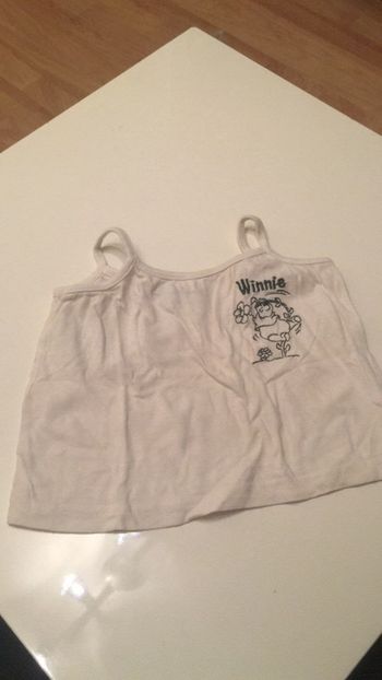 Teeshirt à fines bretelles blanc