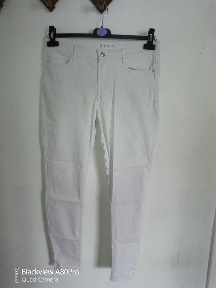 Pantalon blanc Mango