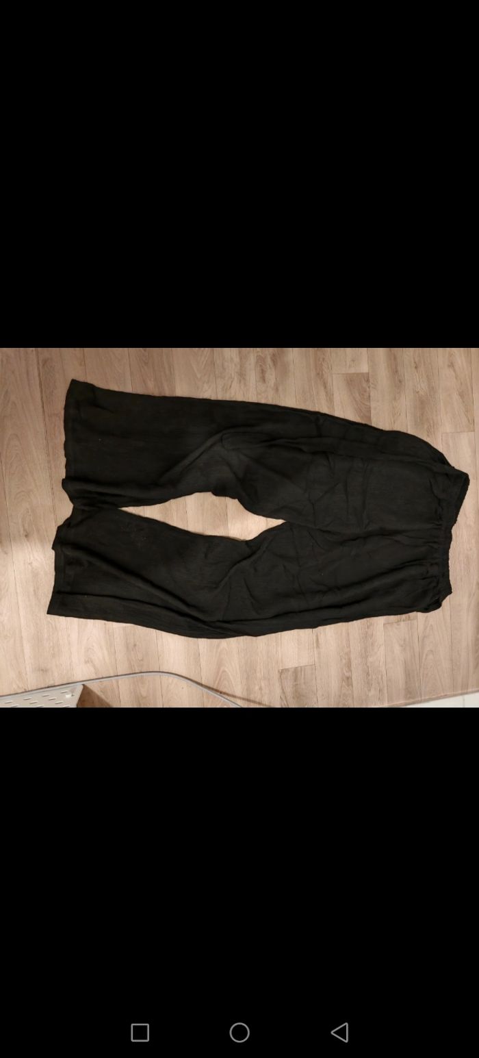 Pantalon large noir