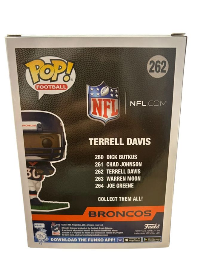Figurine Funko Pop NFL Broncos Terrel Davis 262 neuf - photo numéro 2
