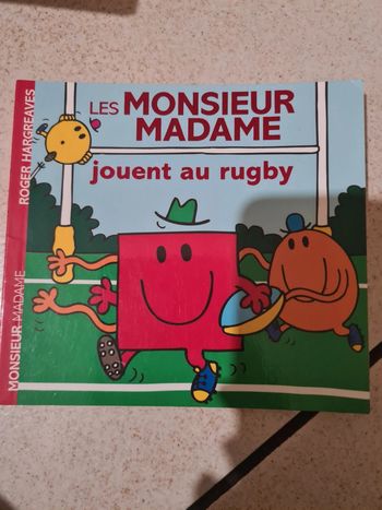 Livre les monsieur madame jouent au rugby