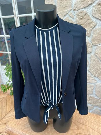 Veste blazer femme only taille S 36 bleu marine neuf avec étiquette