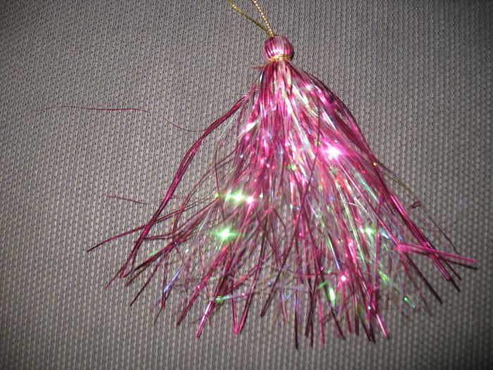 LOT DE 6 PAMPILLES ROSE ET 6 PAMPILLES VERTE FILS - NOËL - n°13 - photo numéro 5