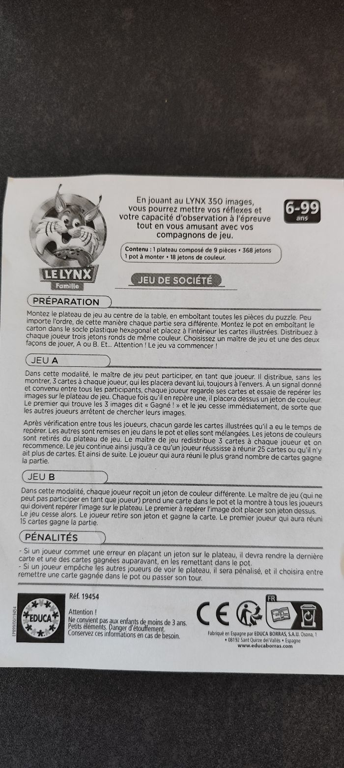 Jeu de société Le Lynx - photo numéro 6